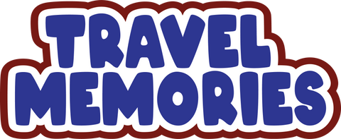 Travel Memories - Scrapbook Page Title Sticker