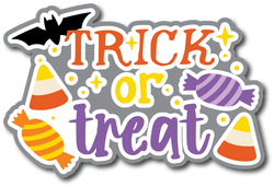 Trick or Treat - Scrapbook Page Title Sticker