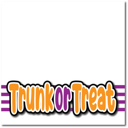 Trunk or Treat - Printed Premade Scrapbook Page 12x12 Layout