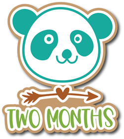 Two Months - Scrapbook Page Title Sticker