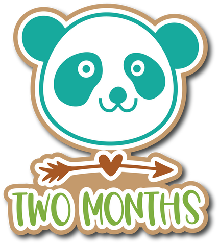 Two Months - Scrapbook Page Title Sticker