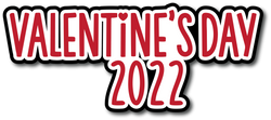 Valentine's Day 2022 - Scrapbook Page Title Sticker