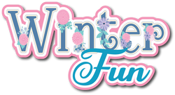 Winter Fun - Scrapbook Page Title Sticker