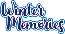 Winter Memories - Scrapbook Page Title Sticker