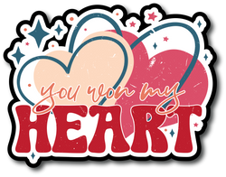 You Won My Heart - Scrapbook Page Title Sticker